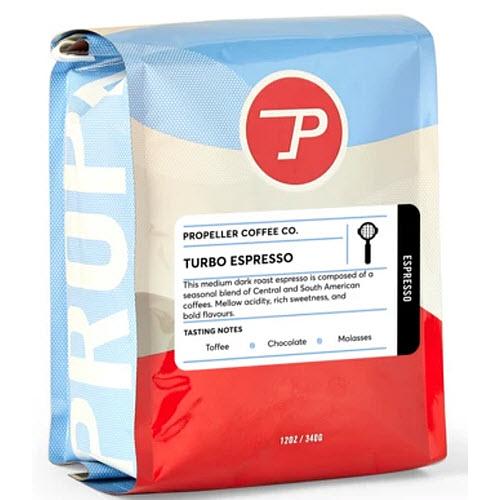 Propeller Coffee 12oz Turbo Espresso Coffee Beans COF-TUR-12 IMAGE 1