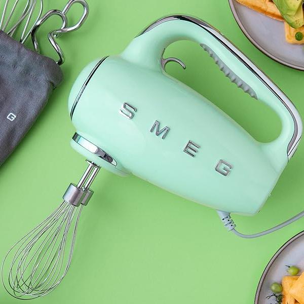 Smeg 50's Retro Style Aesthetic Hand Mixer HMF01PGUS IMAGE 2