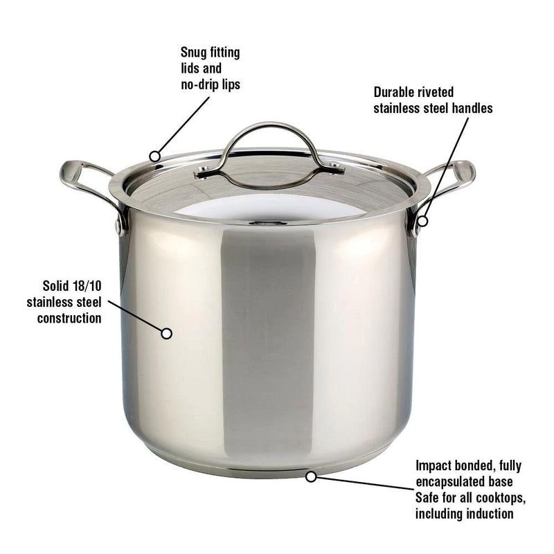 Meyer Confederation 14L Stock Pot with Lid 2401-28-14 IMAGE 3