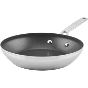 KitchenAid 9.5in 3-Ply Base Stainless Steel Non-Stick Frying Pan 71008 IMAGE 1