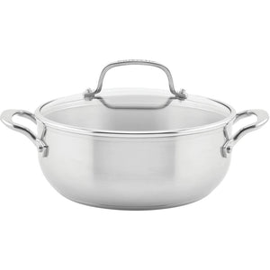 KitchenAid 4qt 3-Ply Base Stainless Steel Casserole with Lid 71011 IMAGE 1