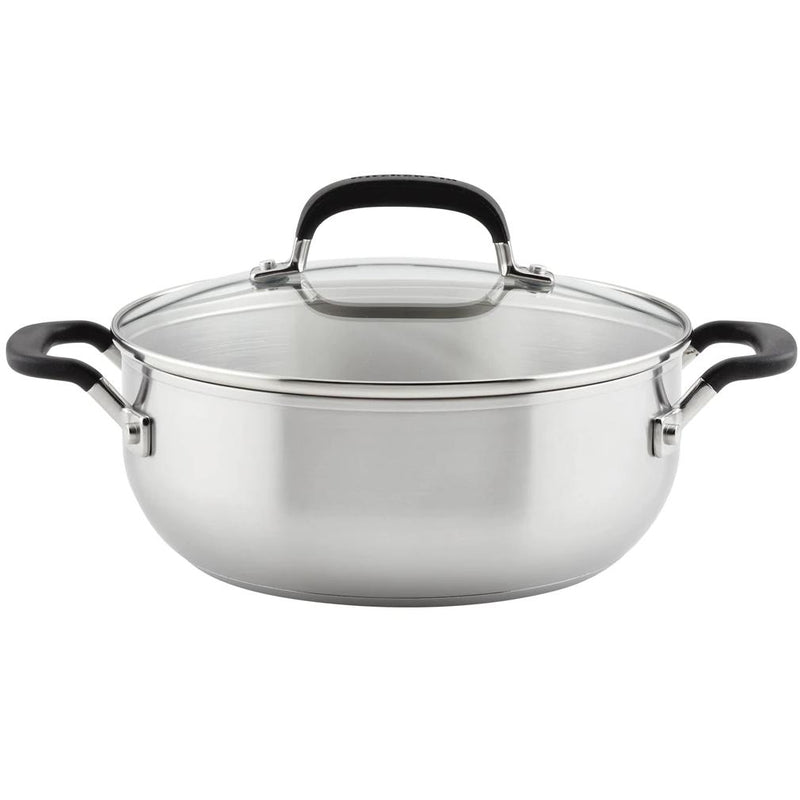 KitchenAid 4qt Stainless Steel Casserole with Lid 71021 IMAGE 1