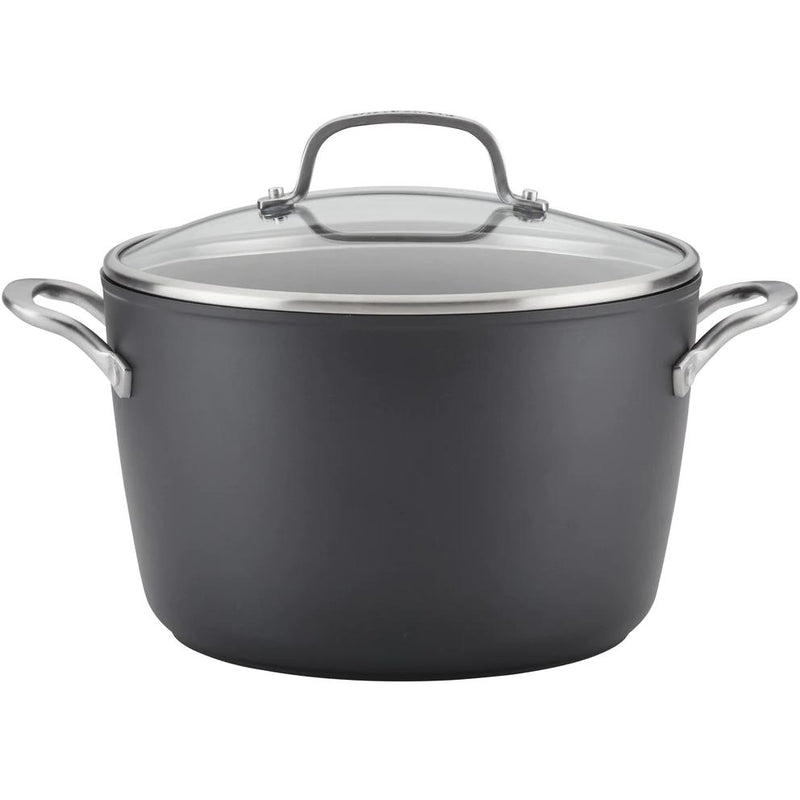 KitchenAid 8qt Hard Anodized Induction Non-Stick Stock Pot with Lid 80128 IMAGE 1