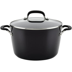 KitchenAid 8qt Hard Anodized Non-Stick Stock Pot with Lid 84805 IMAGE 1