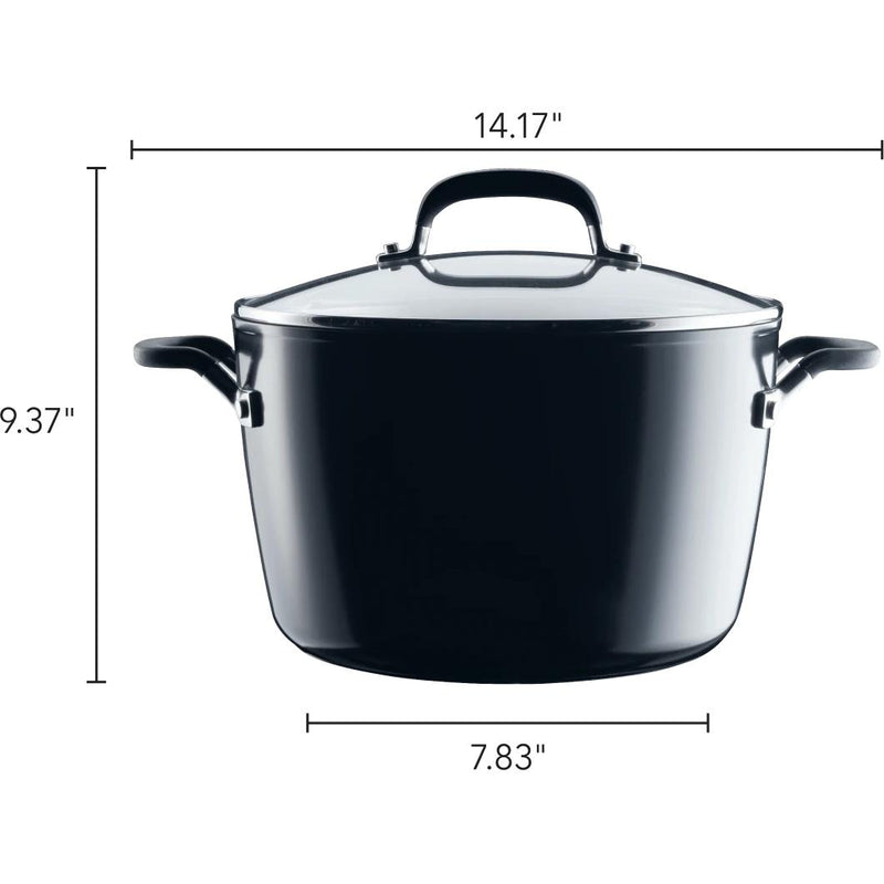 KitchenAid 8qt Hard Anodized Non-Stick Stock Pot with Lid 84805 IMAGE 2