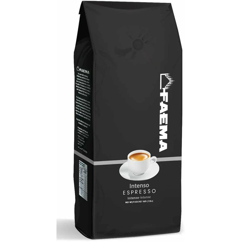 Faema 1kg Intenso Espresso Beans - 8 Pack F0210650200CASE IMAGE 2