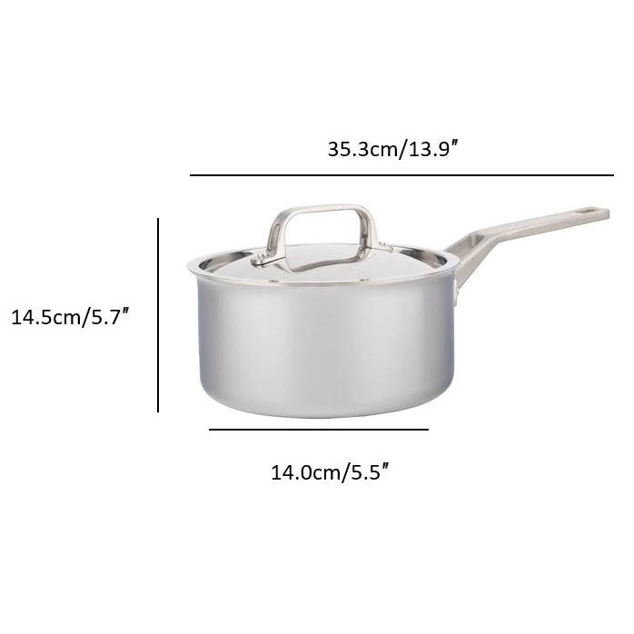 Meyer ProClad 2L Saucepan with Lid 3806-16-02 IMAGE 3