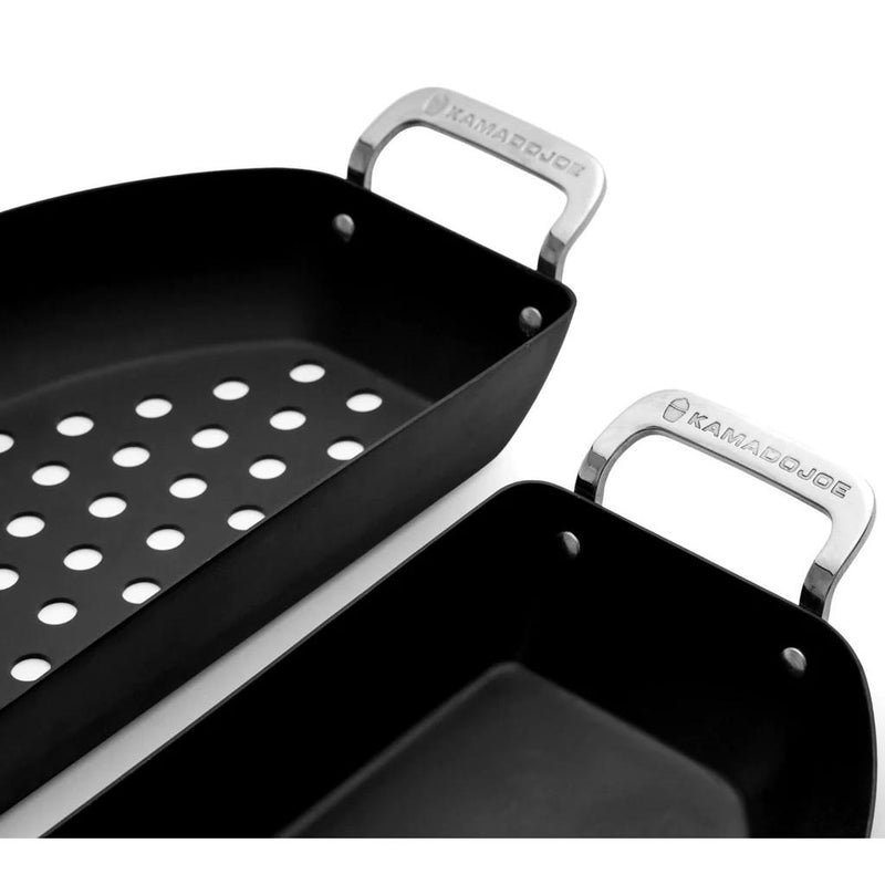 Kamado Joe Karbon Steel™ Half Moon Pan Set KJ15124822 IMAGE 2