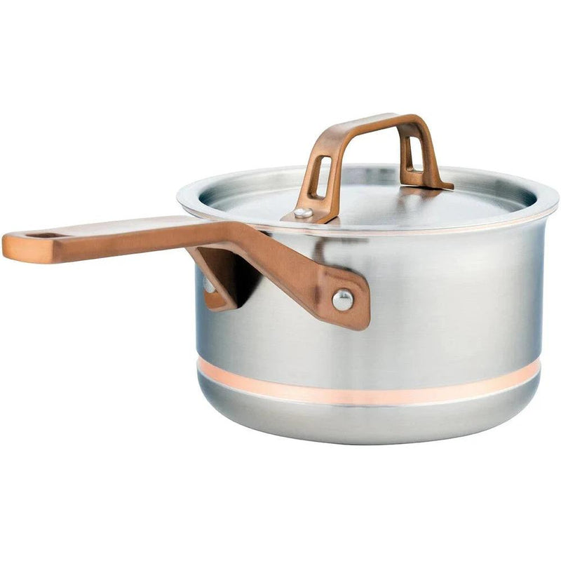Meyer CopperClad 1.6 L Saucepan with Lid 3906-16-16 IMAGE 1