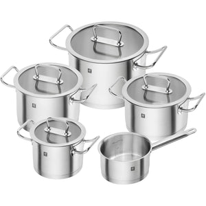 Zwilling 9-Piece Stainless Steel Cookware Set 1006088 IMAGE 1