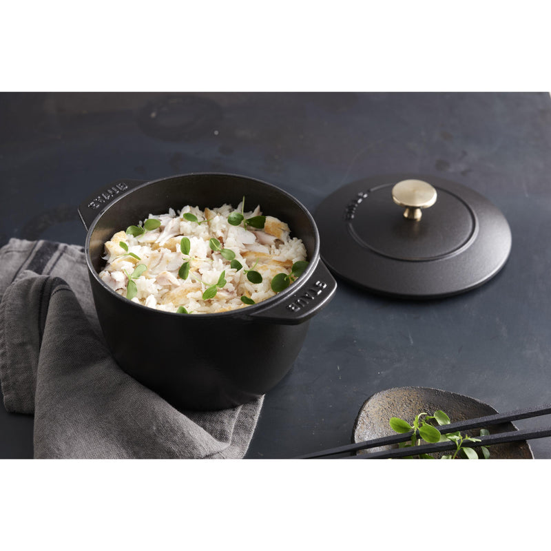 Staub 1.75 Liter Cast Iron Round Rice Cocotte 1004163 IMAGE 8