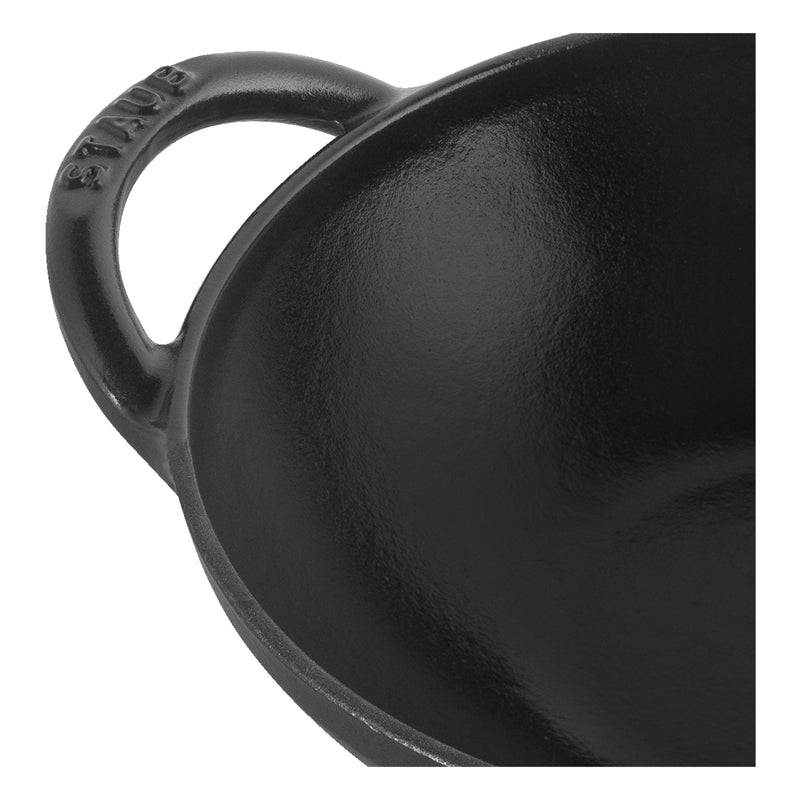 Staub 16 cm Cast Iron Wok with Glass Lid 1004675 IMAGE 2