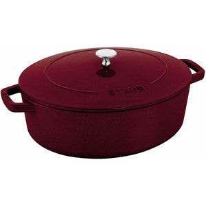 Staub 5.5 Liter Cast Iron Oval French Oven 1027854 IMAGE 1