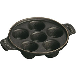 Staub Cast Iron Escargot Dish with Six Holes - 14 cm 40509-550 IMAGE 1