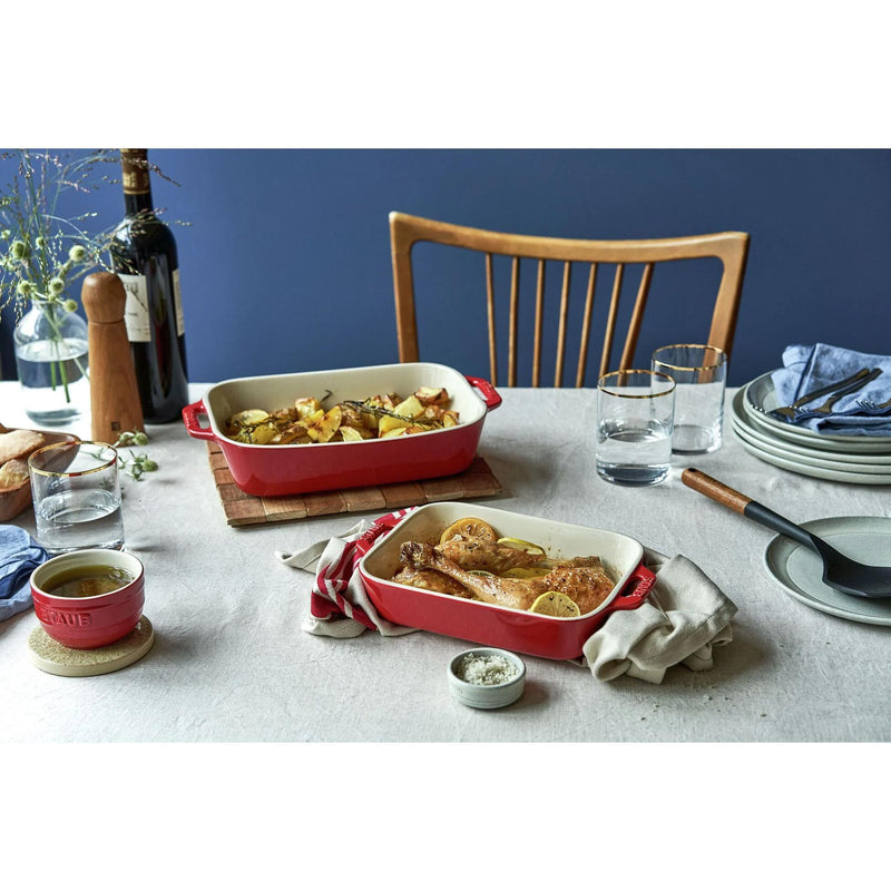 Staub 2-Piece Rectangular Baking Dish Set 40508-627 IMAGE 2