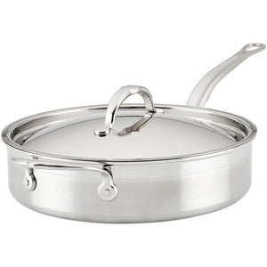 Hestan ProBond Professional Clad Stainless Steel TITUM Nonstick Saute Pan with Lid, 3.5-Quart 31707 IMAGE 1