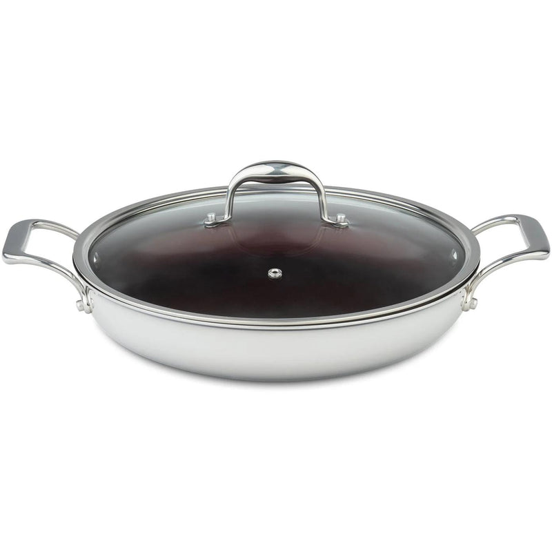 Meyer Supersteel Stainless Steel 32cm/12" Everyday Pan Non Stick Skillet with cover 3513-32-00 IMAGE 1