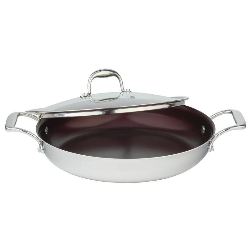 Meyer Supersteel Stainless Steel 32cm/12" Everyday Pan Non Stick Skillet with cover 3513-32-00 IMAGE 2