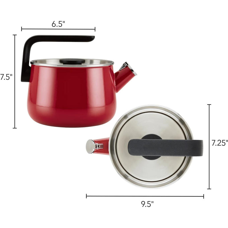 KitchenAid Enamel-On-Steel Kettle - 2Qt 48749-S IMAGE 4