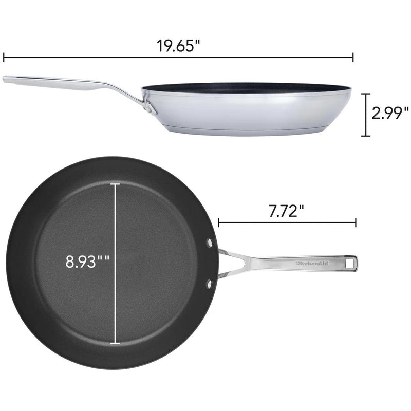 KitchenAid 3-Ply Base Stainless Steel Nonstick Frying Pan, 12-Inch 71010-TF05 IMAGE 4