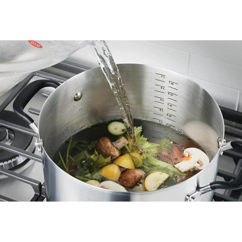 KitchenAid Stainless Steel Stockpot with Measuring Marks and Lid, 8-Quart 71022-TF05 IMAGE 4