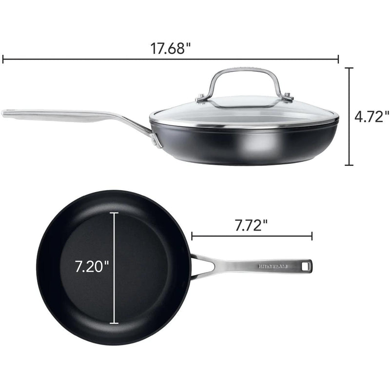 KitchenAid Hard Anodized Induction Frying Pan with Lid, 10-Inch 80122-TF05 IMAGE 5