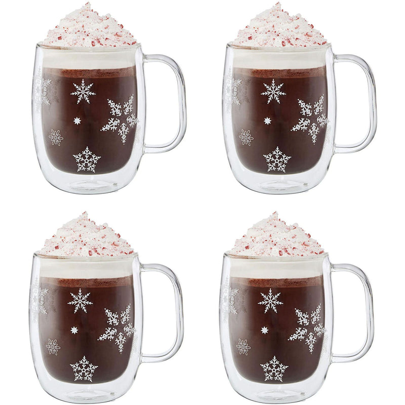 Zwilling Sorrento Plus Snowflake Double-Walled Mug Set - 4-Piece 1019476 IMAGE 1