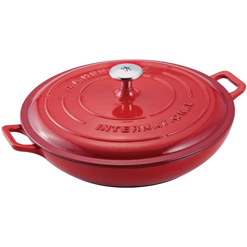 Henckels 3.5L Cast Iron Enamel Braiser with Lid 13141-310 IMAGE 1