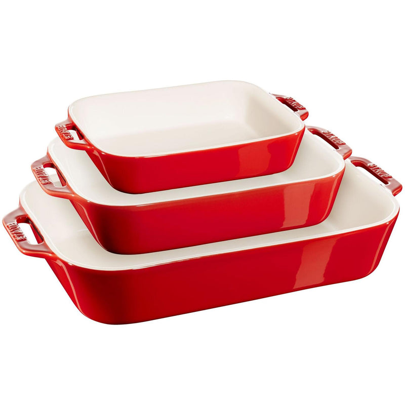 Staub Ceramique Rectangular Baking Dish Set - 3-Piece 1008690 IMAGE 1