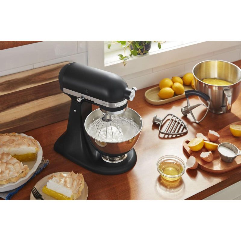 KitchenAid Artisan 5Qt Tilt-Head Stand Mixer with Premium Accessory Pack KSM195PSBM IMAGE 4