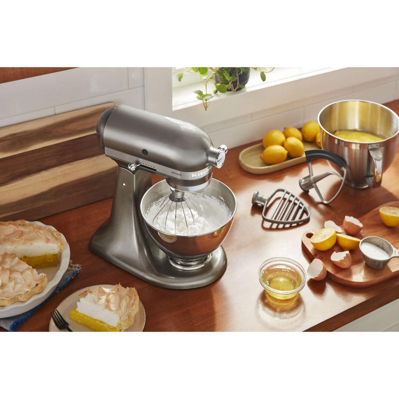 KitchenAid Artisan 5Qt Tilt-Head Stand Mixer with Premium Accessory Pack KSM195PSMS IMAGE 4