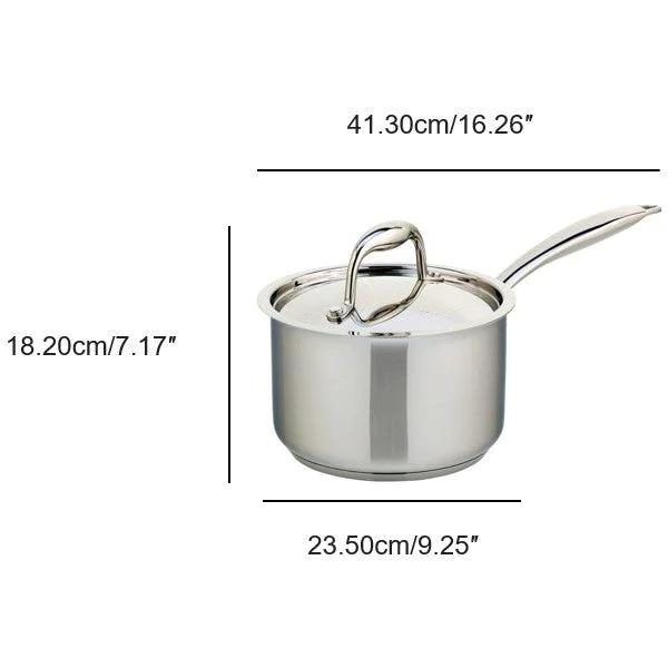Meyer Accolade Stainless Steel 4L Saucepan with cover 2206-22-04 IMAGE 3