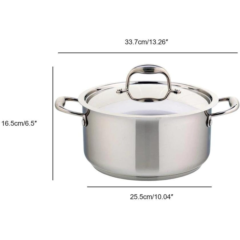 Meyer Accolade Stainless Steel 5L Dutch Oven with cover 2207-24-05 IMAGE 5