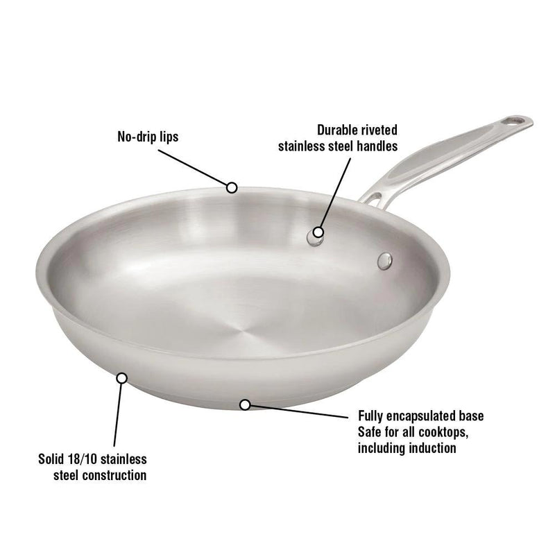 Meyer Confederation Stainless Steel 24cm/9.5" Frying Pan, Skillet 2414-24-00 IMAGE 5