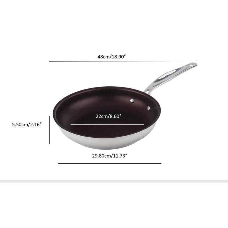 Meyer Confederation Stainless Steel 28cm/11" Non Stick Fry Pan Skillet 2418-28-00 IMAGE 3
