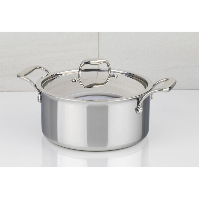Meyer SuperSteel Tri-Ply Clad Stainless Steel 5L Dutch Oven with Cover 3507-24-05 IMAGE 4