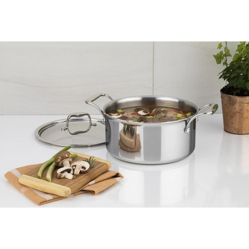 Meyer SuperSteel Tri-Ply Clad Stainless Steel 5L Dutch Oven with Cover 3507-24-05 IMAGE 5