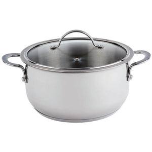 Meyer Nouvelle Stainless Steel 5.4L Dutch Oven with Tempered Glass Lid 8507-24-54 IMAGE 1