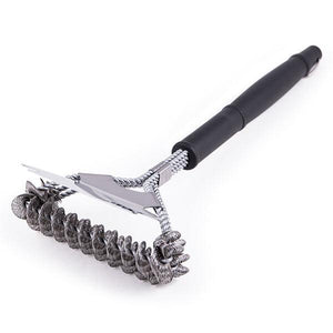 Grill Pro Triple Coil Wide Head Grill Brush 77633 IMAGE 1