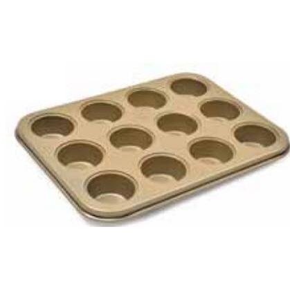 GA Fratelli Teglia D'oro Golden 12 Cup Mini Muffin Pan 18286S IMAGE 1