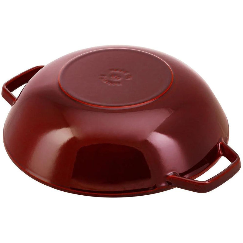 Staub 30CM CAST IRON WOK WITH GLASS LID 1004748 IMAGE 4