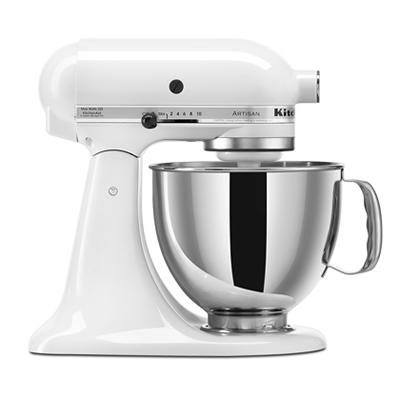 KitchenAid Artisan 5-Quart Stand Mixer KSM150PSWH IMAGE 1